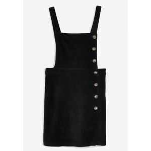 Topshop Dresses - Topshop | Black Button Corduroy Pinafore Dress 10 Topshop Dresses - Topshop | Black Button Corduroy Pinafore Dress 10